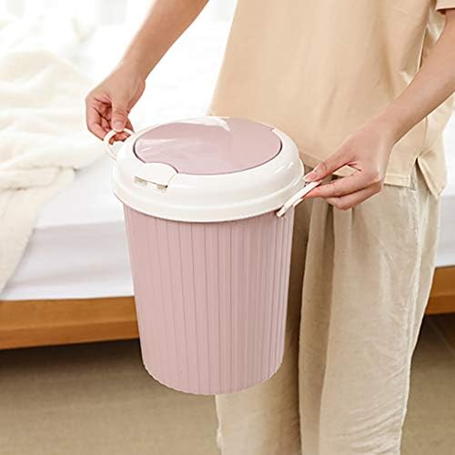 Lixo de lixo wxxgy lata de banheiro lata com lixo de lixo com alças para banheiros cozinhas escritórios em casa, resistente
