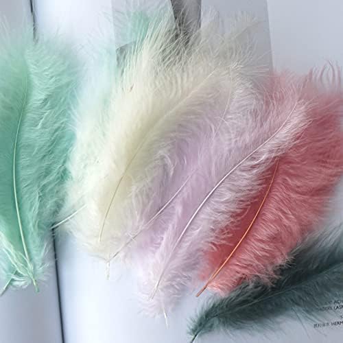 100 PCs Peru Feathers 10-15 cm Plumes de peru Marabou penas para carnaval Halloween Christmas Diy Craft Decor