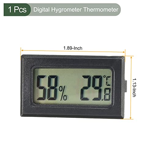 Termômetros de higrômetro digital YOKive, -50-60C LCD Display Monitor de umidade Monitor de temperatura interna, Ótimo