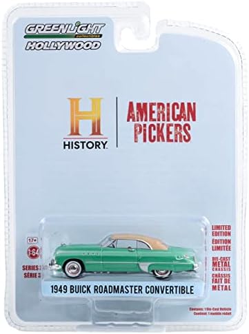 Greenlight 44970 -D Hollywood Series 37 - American Pickers - 1949 Buick Roadmaster Pack Solid Pack 1:64 Diecas de escala