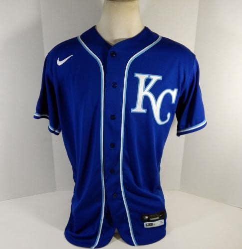 2020 Kansas City Royals Kelvin Gutierrez #16 Jogo emitido Blue Jersey DG Patch 97 - Jogo usada MLB Jerseys