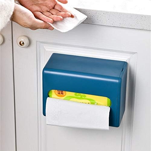 Dloett portátil Auto-adesivo montado na parede Caixa de lenço de lençol de papel Caixa de papel de papel de papel de papel para suporte de toalhas de papel