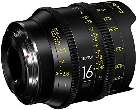 Dzofilm Vespid Prime 16mm T2.8 Lente de cinema para Canon EF
