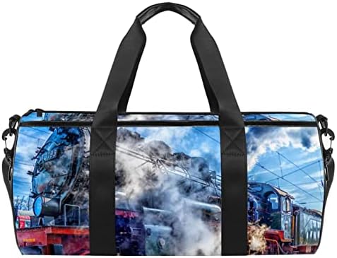 Mamacool STAPEL LOCOMOTIVO TRINHA TRAVERAÇÃO DUFFEL DUFFEL BACA DE TRANGAGEM DE LAVAS DE TRANGAGEM DE VIAGENS PARA GYM SPORTS