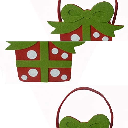 ABAODAM 2PCS BOWKNOT DESIGN Bolsa de presente criativo Tote de armazenamento doce de Natal bolsa de doces portátil bolsa de presente