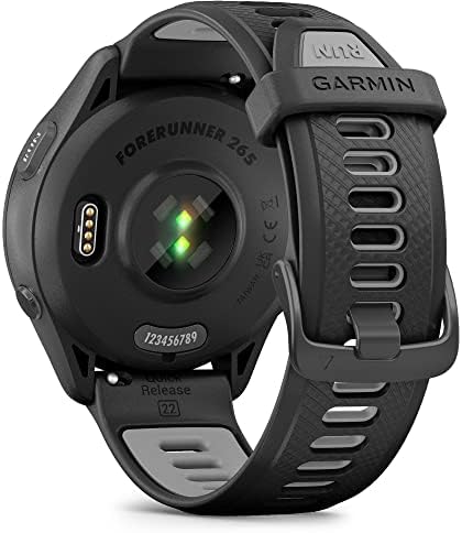 Garmin Forerunner 265 Running Smartwatch, exibição amolada colorida, métricas de treinamento e insights de recuperação, preto