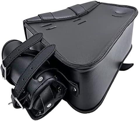 YOMTOVM MOTOCYCHE Black Side Bolsa PU PU Saddlebags Bolsas de Bagagem Substituição de Baga para Harley Sportster XL883 XL1200