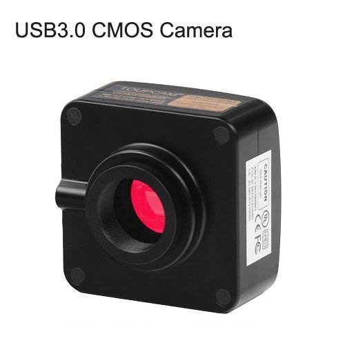 Câmera de microscópio Azzota USB3.0 14.0MP - Software CMOS + de 1/3 ”de cor APTina MT9F002, compatível com Windows XP/Vista/7/8 e Mac OS, Linux