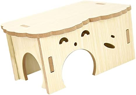 IPETBOOM 2pcs Hamster Brinquedos de ninho de madeira para Índia Toys porcos para coelhos animais