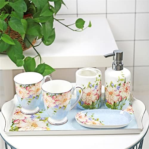 Dloett banheiro conjunto de seis peças Cerâmica simples banheiro europeu produtos de higiene pessoal definido