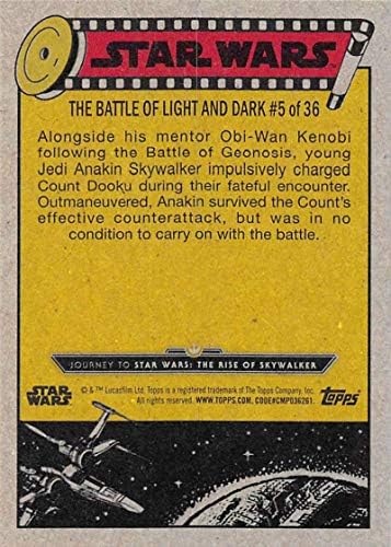 2019 Topps Star Wars Journey to Rise of Skywalker #59 Anakin Skywalker Princima Cartão de negociação