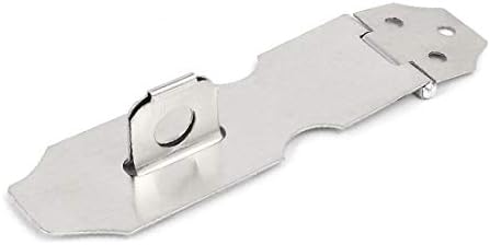 X-Dree armário de aço inoxidável Segurança da porta do cadeado trava Hasp Staple de 5 polegadas (Armario Acero Inoxidável