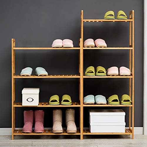 3/4/5 Sapateiros de calçados de armazenamento prateleira de madeira SHEVE Organizador de escritório em casa DIY -