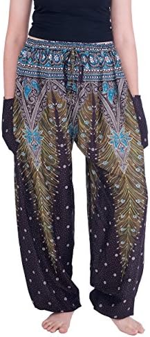 Lannaclothesdesign Feminino Hippie Hippie Boho Yoga Harém Calças