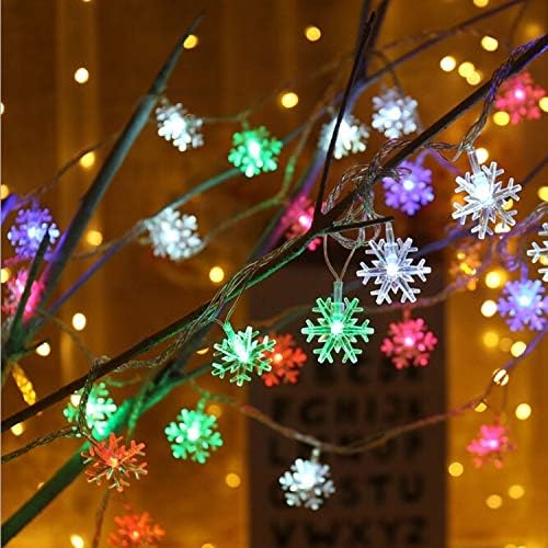 Ziytex 3m 20 LEDs USB Home Ano Novo Decoração de Christmas Snowflake Garland Light