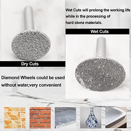 Roda de lâmina de serra de diamante shdiatool 1-9/16 Para cortar telhas de marmore de marmore em granito de concreto com haste de
