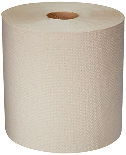 AmazoCommercial 1-Ply Kraft 7.9 'Toalhas de papel hard roll | Bulk for Business | Feito de material reciclável