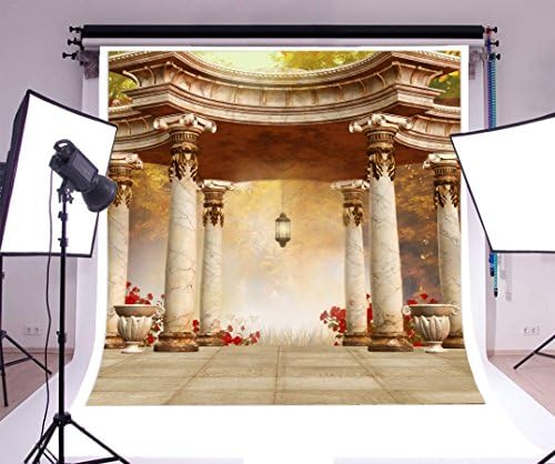 Yeele 10x10ft pavilhão cenário para fotografia casamento romântico royal gazebo background garden cálculos pilares lanterna marmore