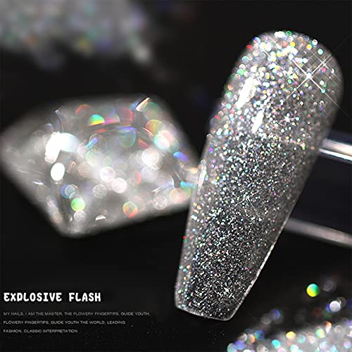 Conjunto de esmaltes Glitter Glitter Glither, de diamante refletivo de diamante refletivo DIAMONEN GEL GEL GEL GEL Diamond
