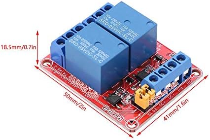 Módulo de relés eletromecânicos com isolamento Optocoupler Dual canal alto e baixo gatilho