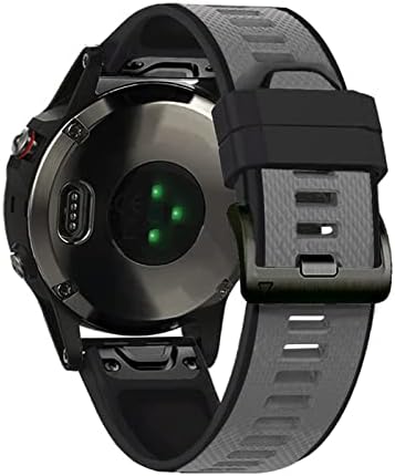 Eeom 26 22mm Sport Silicone Watchband WristStrap para Garmin Fenix ​​6x 6 6s Pro 5x 5 Plus 3 3HR D2 Mk2 Easy Fit Rapick Release Wirstband