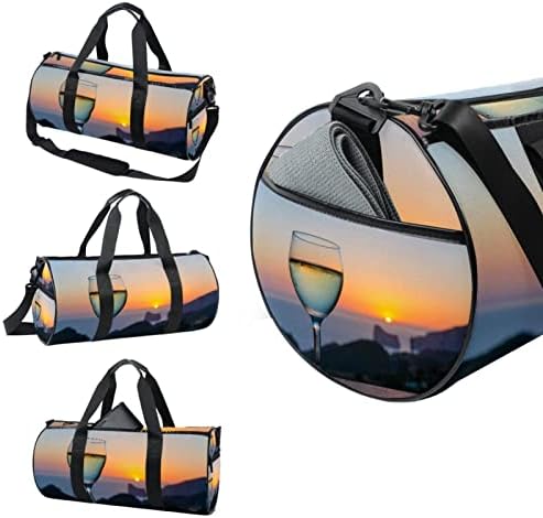 Mamacool o pôr do sol no vidro Bolsa de transporte de ombro da mochila para lona de viagem para ginástica para o Weekender