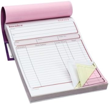 Pukka Pad, NCR Triplicate Faturing Book 203 x 137mm pacote de 5