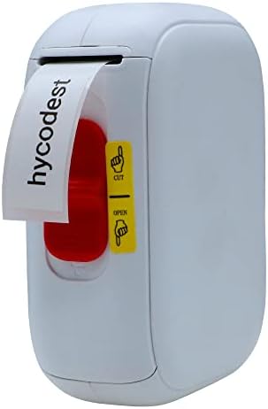 Impressora de etiqueta térmica hycodest p12 sem fio Bluetooth Portable Impressor Maker Machine com fita compatível com o sistema Android & iOS, branco