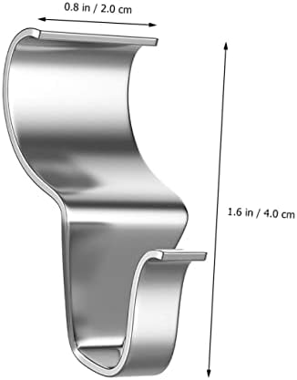 Solustre 8pcs para ferramenta de tapume de alumínio de clipe de aço que pendura a perfuração sem ganchos necessários decoração
