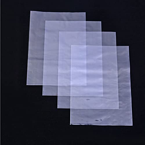 Sacos de embalagem de encolhimento tehaux, embalagens transparentes de laminagem em pvc shrap scort scort para sabonetes artesanato 100pcs 16x30cm