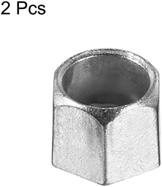 Roda de mão Patikil 25x20mm, 2 embalagem de alumínio de alumínio, alça de substituição para cilindro a gás, tom de prata