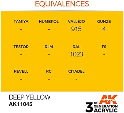 Ak interativo 3rd ger acrílico intenso amarelo profundo 17ml