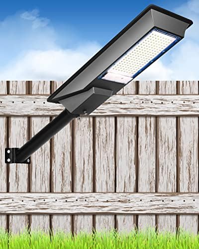 NHV 600W Solar Street Light OurDoor Habitação de alumínio à prova d'água 60000lm Super Bright Commercial LED Luzes solares com sensor de movimento Controle para o jardim do Yard Yard Garden