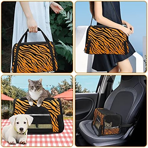 Bolsa de carrinho de estimação tigre tigres background preto laranja cachorro cachorrinho cachorro gato de cachorro