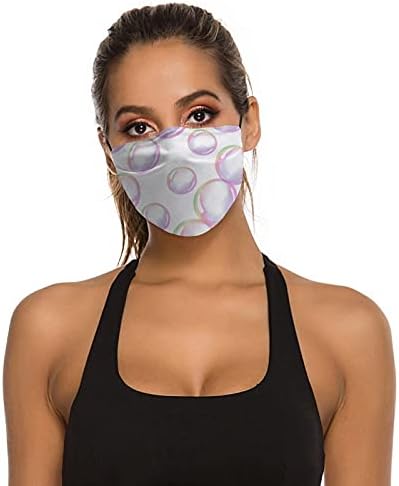 Roupos de segurança reutilizáveis ​​personalizados máscara de tecido Custommake colorido belas bolhas de sabão presente marido esposa