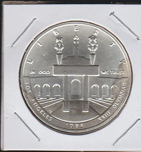 1984 P Comerativo Olímpico de Coliseu $ 1 Excelente Gem Circulada Us Mint