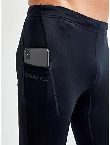 Craft Sportswear Men's Adv ESSENCE CHUPLS, LEGGINGS ATLETICA com zíperes de tornozelo para corrida, treinamento e exercícios