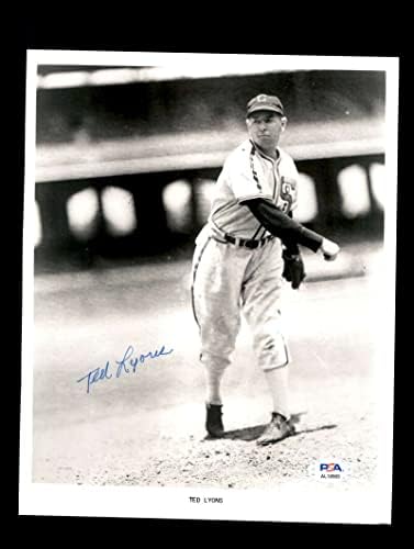 Ted Lyons PSA DNA assinou 8x10 Autograph Autograph White Sox