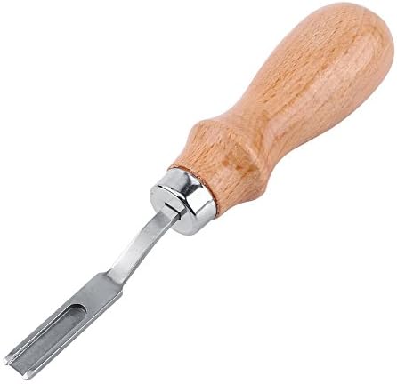 Peças da ferramenta 1 PCS couro que trabalha largura de borda larga chanfro de couro de lavagem de couro, ferramenta de madeira maçaneta de madeira