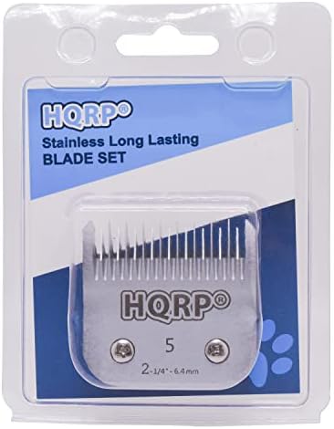 HQRP Size-5FC Animal Clipper Blade Compatível com Andis AGCL 23175, AGCL 23225, AGP 27370, Excel 22310, BGRC 63965, MGX 21495 Pet Grooming