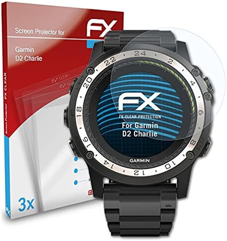 Atfolix Screen Protection Film Compatível com Garmin D2 Charlie Screen Protector, filme de proteção Ultra-Clear FX