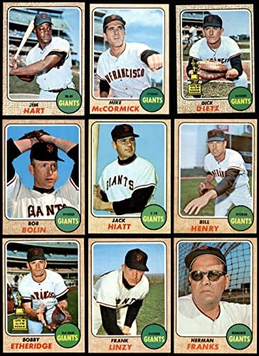1968 Topps San Francisco Giants Team Set San Francisco Giants Ex+ Giants