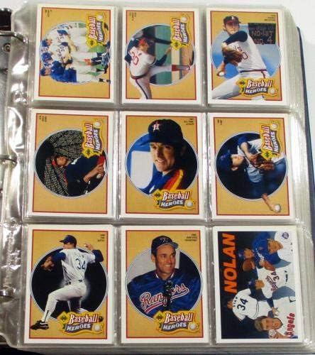 1991 Upper Deck Baseball Conjunto em Binder + Inserir conjuntos Ryan Heroes Sluggers - Cartões de beisebol