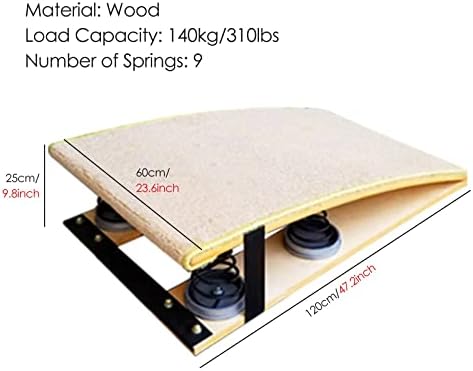 YXXSDP 4/6/9 Springs Gymnastics Springboard, tábua de elasticidade extra de alta alta de alta altura adulta, com almofadas de pés