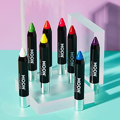 Lua Glow - Neon UV Paint Stick Body Crayon para o rosto e o corpo - roxo intenso