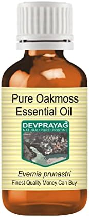 Devprayag Pure Oakmoss Essential Oil com vapor de gotas de vidro destilado 100ml x 2