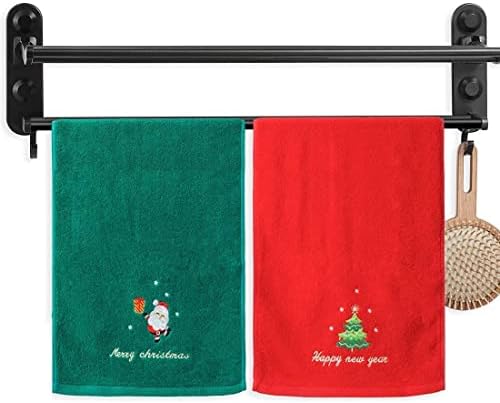 Toalhas de mão de Natal 14 x 29 polegadas, 2 pacote algodão banheiro, bacia de lavagem, toalha de banho, adorável decorações de férias de Natal temática, presente de casa e cozinha perfeita