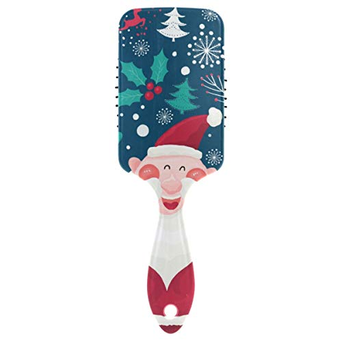 VIPSK Air Cushion Brush, plástico Saudação colorida Papai Noel, boa massagem adequada e escova de cabelo anti -estática para
