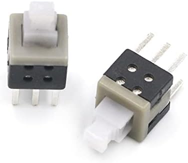 Botão do interruptor de energia gooffy 10pcs/lote 5.8x5.8 7x7 8x8 8,5x8,5mm Auto -travamento/desbloqueio Push Power Tatile Micro Switch de 6 pinos interruptores de botões