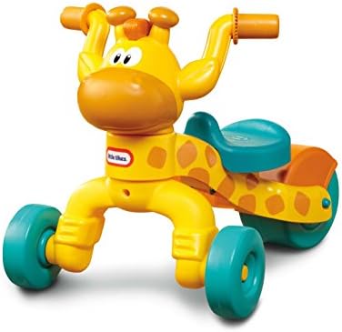 Little Tikes vão e crescem lil 'rollin' girafa, ande de bicicleta de girafa Toddler para meninos e meninas - 3 rodas com assento ajustável - exclusivo